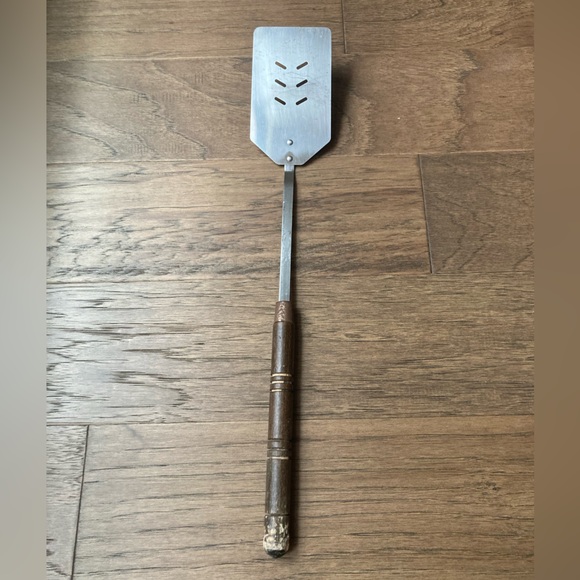 no brand Other - Vintage Stainless Steel Spatula with Wooden Handle